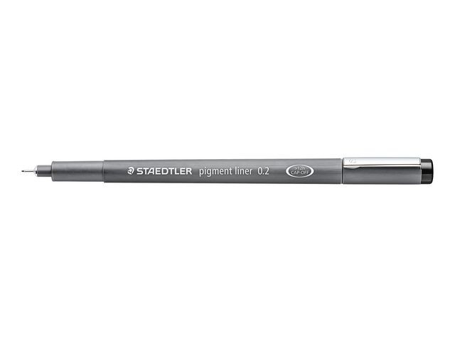 Fiberpenn Staedtler Pl 308 0,2Mm Sort (10 stk)