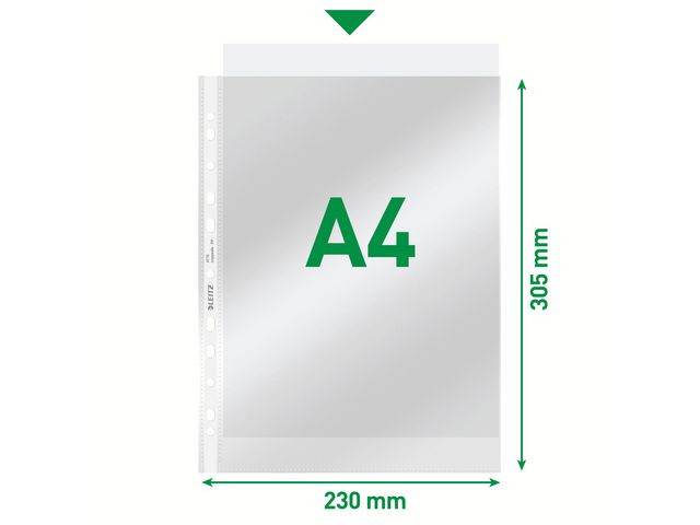 Plastlomme Leitz A4 Topp 75My (100 stk)
