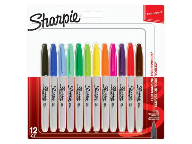 BildeMerkepenn Sharpie F Ass Farger (12 stk)