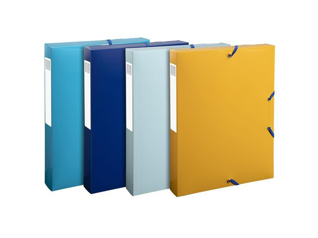 BildeStrikkboks Exacompta Beeblue 40Mm Ass (4 stk)