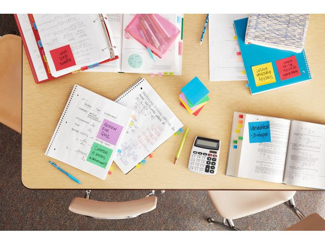 Notatblokk Post-It 38X51 Energetic (12 stk)