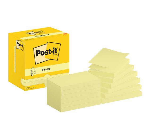 Notatblokk Post-It Zn 76X127 Cy (12 stk)
