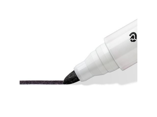 Whiteboardpenn Lumocolor 2,0Mm Rund Sort (10 stk)