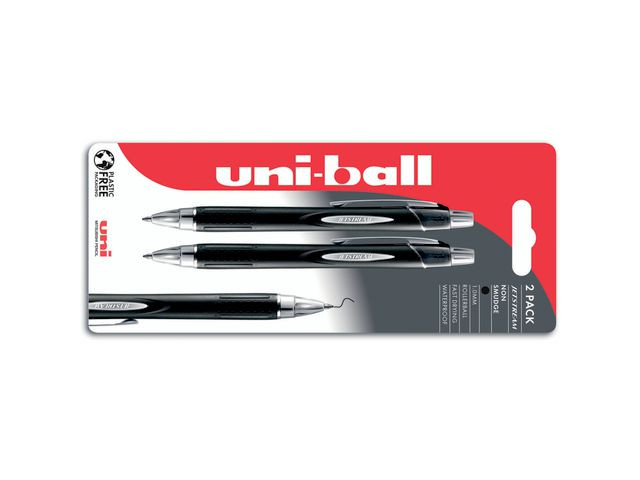 BildeGeleroller Uni Jetstream 1,0Mm Sort (2 stk)