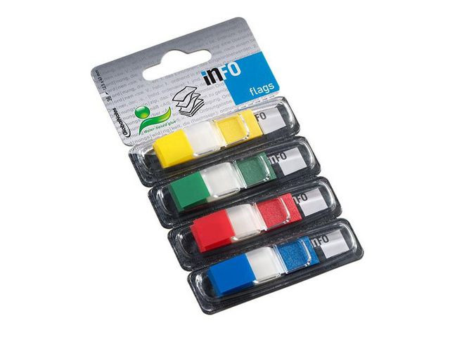 BildeBokmerke Info Flags Assortert (4 stk/bunt, 12 bunter)
