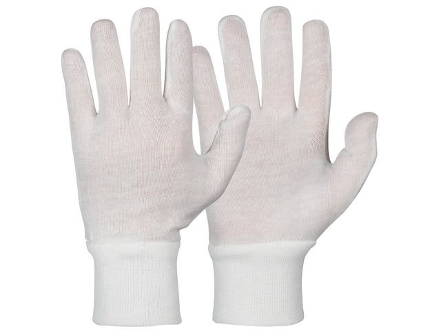 BildeHanske Granberg 0460 Bomull Ribb 10 Hvit (12 par)
