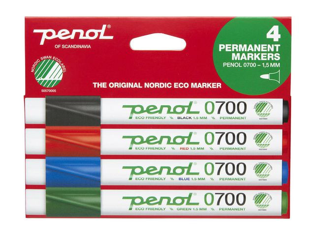 BildeMerkepenn Penol 700 Eco Rund Ass (4 stk)