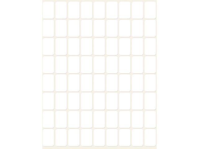 Etikett Avery Manuell 12X18Mm Hvit (1800 stk)