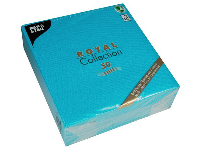 BildeServiett Papstar Rc 40X40 Cm Turkis (50 stk/pk, 5 pakker)