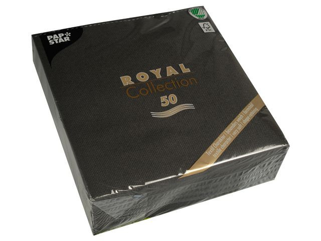 BildeServiett Papstar Rc 40X40 Cm Sort (50 stk/pk, 5 pakker)