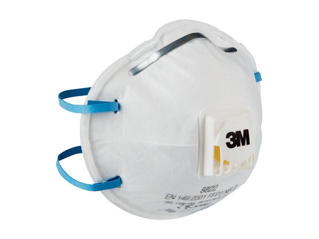 BildeStøvmaske 3M 8822 Ffp2 M/Ventil (10 stk)