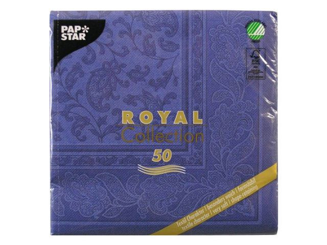 BildeServiett Papstar Rc 40Cm Blåmønstr (50 stk/pk, 5 pakker)