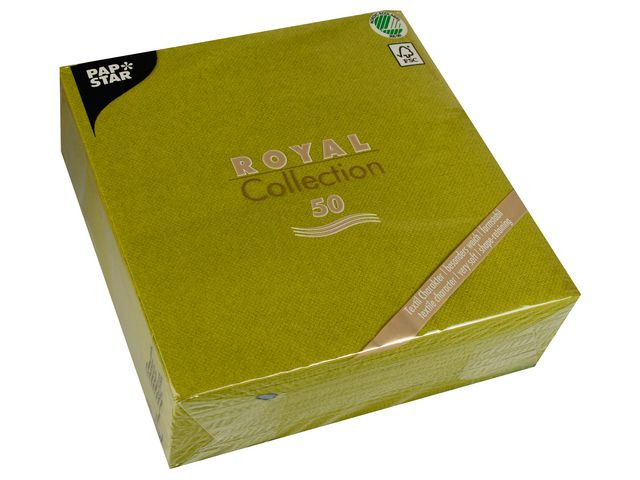 BildeServiett Papstar Rc 40X40Cm Oliven (50 stk/pk, 5 pakker)