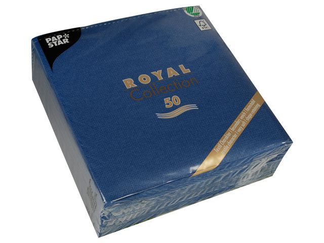 BildeServiett Papstar Rc 40X40Cm Mørkblå (50 stk/pk, 5 pakker)