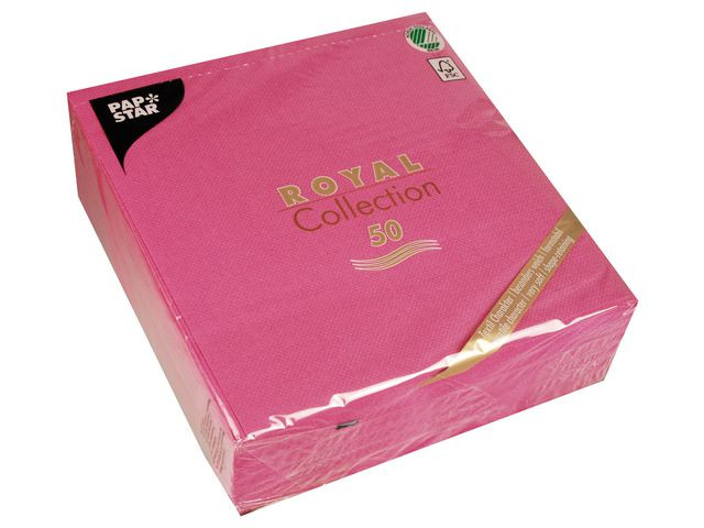 BildeServiett Papstar Rc 40X40Cm Fuchsia (50 stk/pk, 5 pakker)