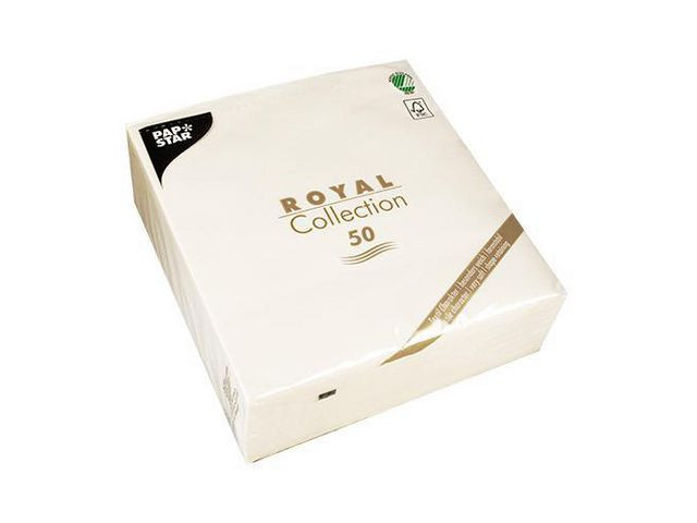 BildeServiett Papstar Rc 40X40Cm Hvit (50 stk/pk, 5 pakker)