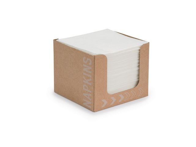 Serviett Dunisoft 20Cm Hvit M/Disp (50 stk/pk, 24 pakker)