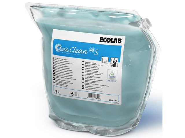 BildeGlasspuss Ecolab Oasis Clean 40 S 2L (2 stk)