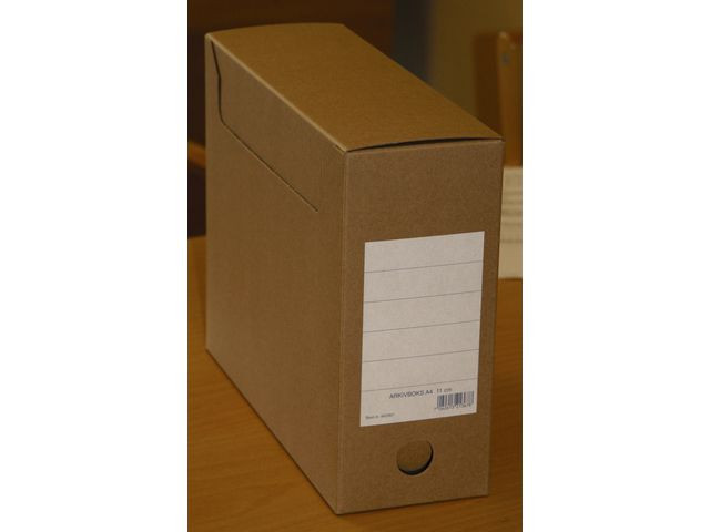 BildeArkivboks A4 11Cm Massiv Papp M/Hull (50 stk)
