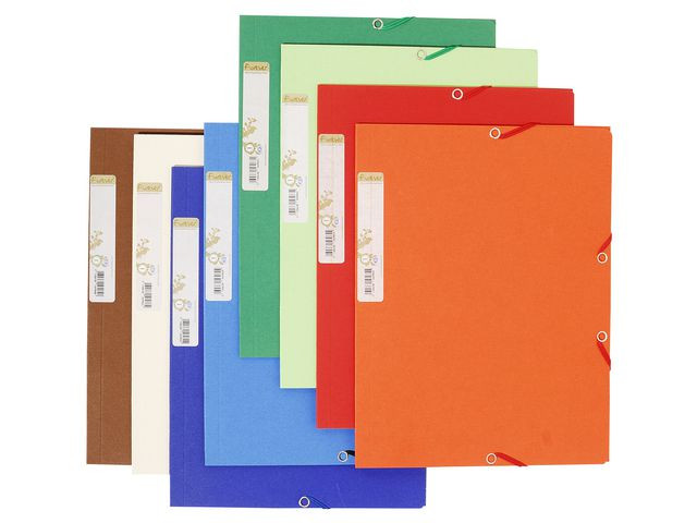 Strikkmappe Exacompta A4 3 Kl 380G Ass (25 stk)