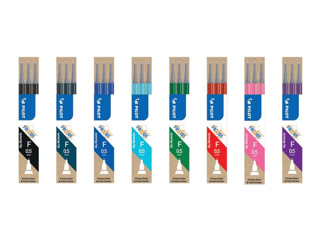 BildeRefill Pilot Frixion Point 05 Sort (3 stk)