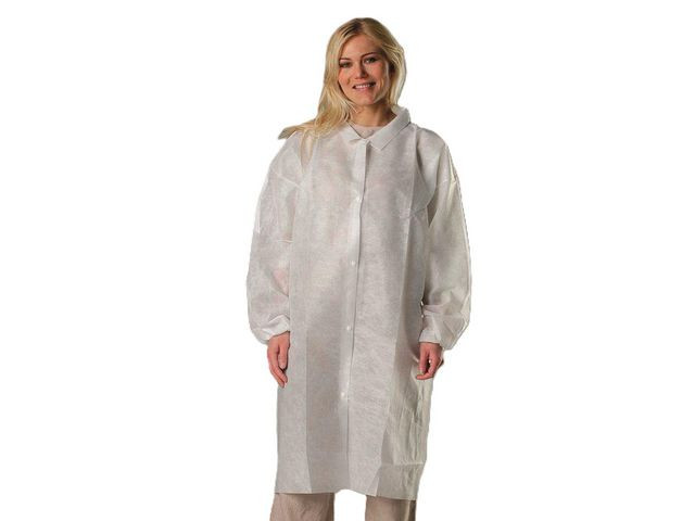 BildeBesøksfrakk Granberg Non-Woven Hvit (100 stk)