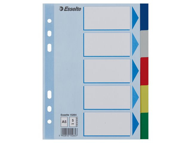 BildeSkilleblad Esselte A5 Pp 5-Delt 5Frg