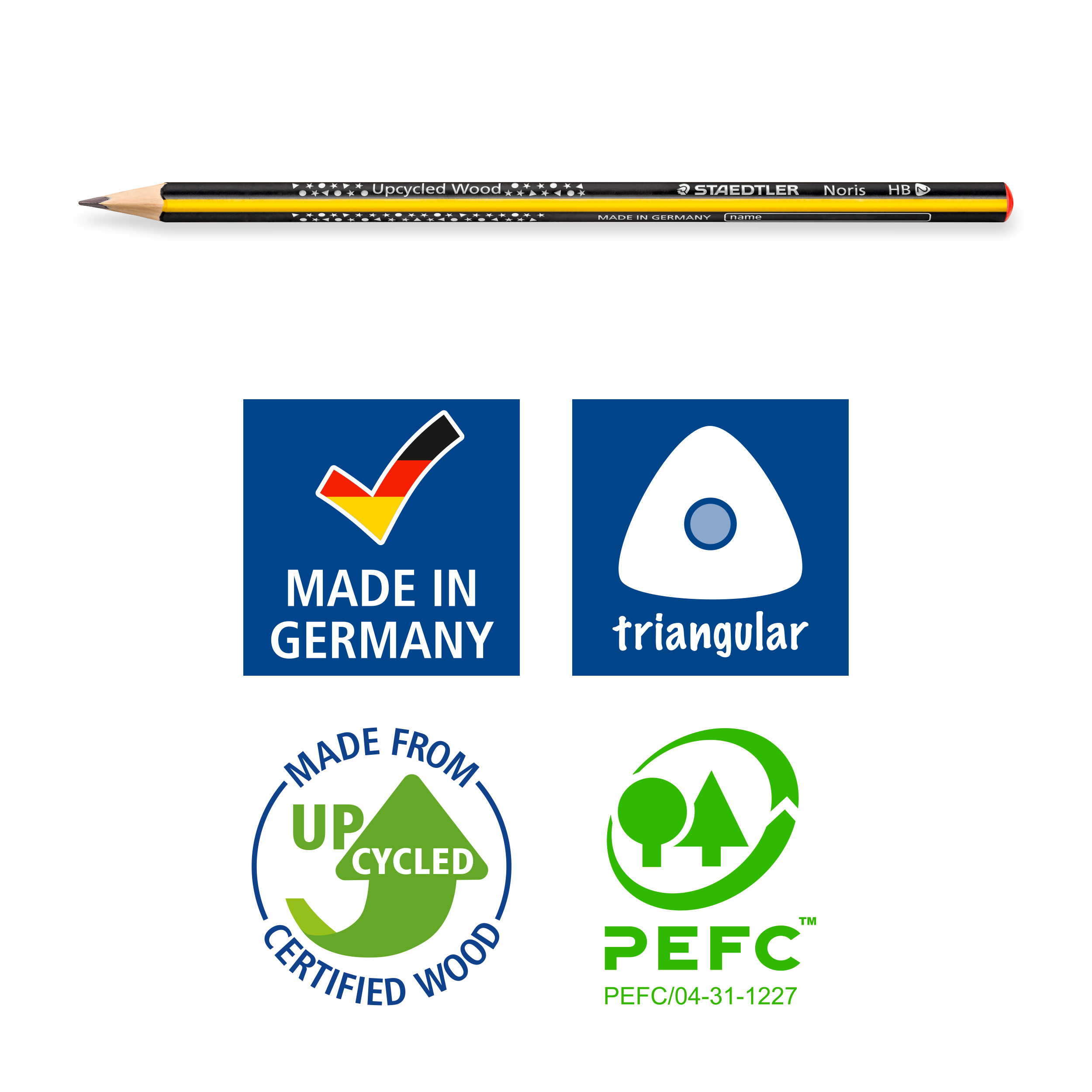 Staedtler Blyant Noris Upcycled Wood HB (3)