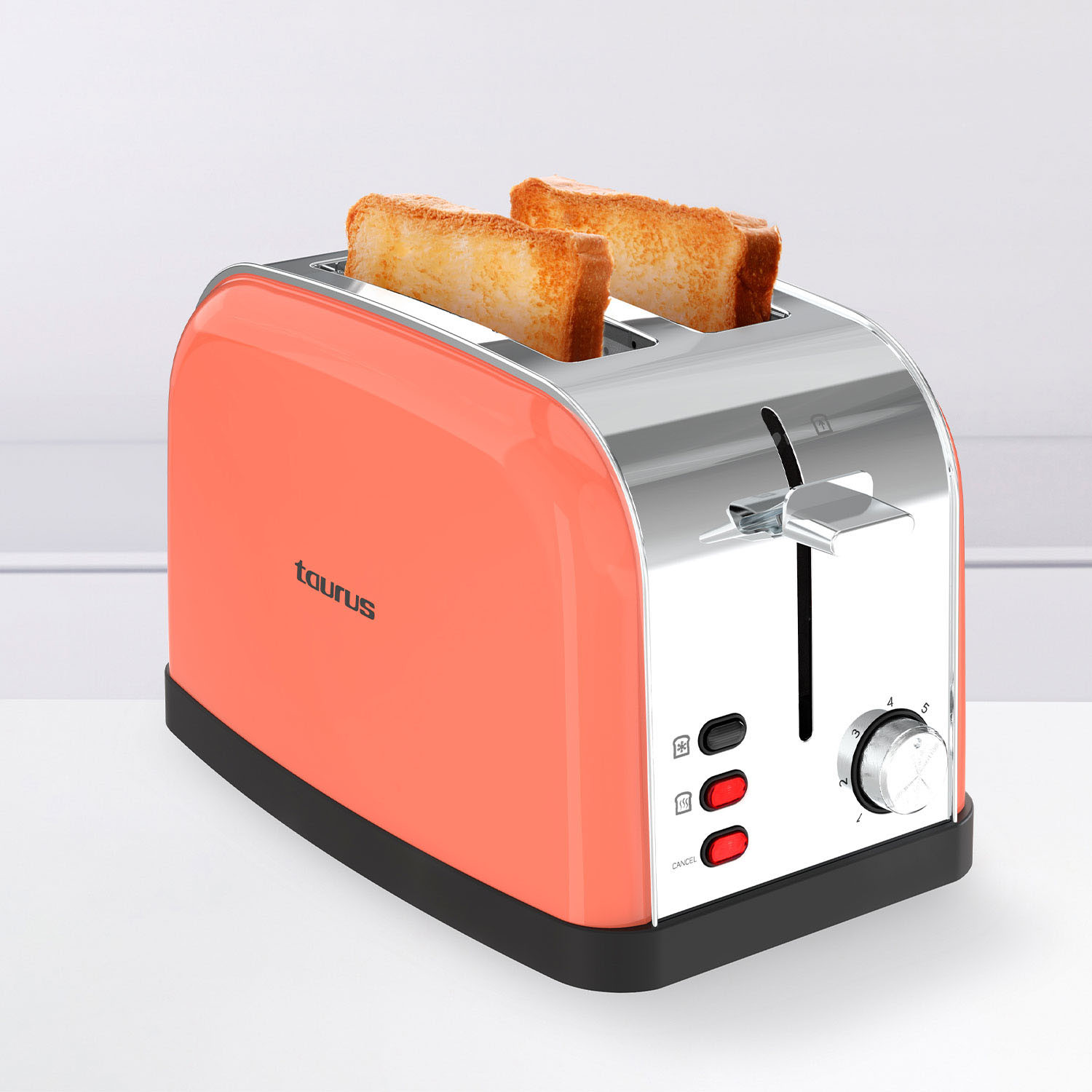 TAURUS Toaster Two Slot Vintage 2 Coral
