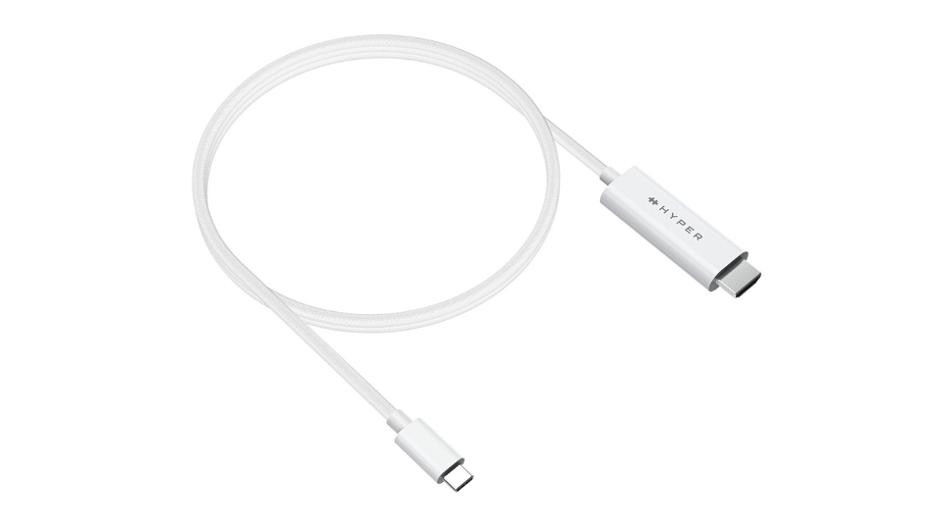 Kabel Hyper Usb-C - Hdmi 4K Hvit