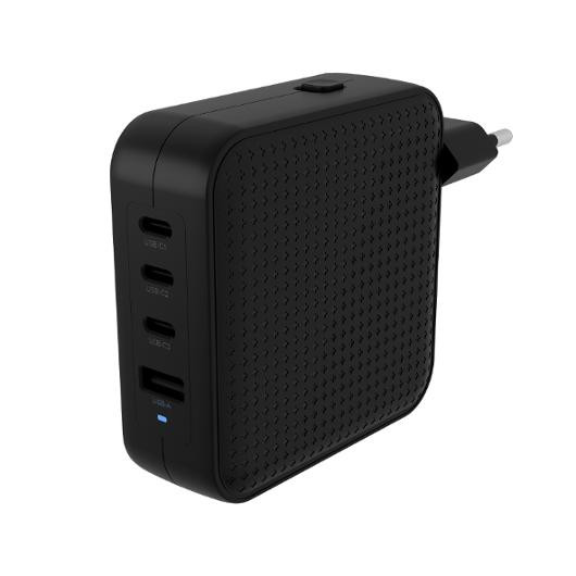 BildeVegglader Hyper 100W 3Xusb-C+Usb-A