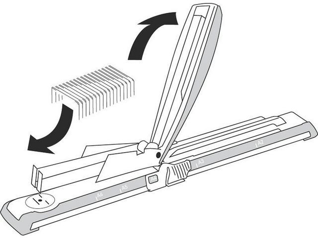 Leitz Stiftemaskin 5560 Lang 40 ark sort