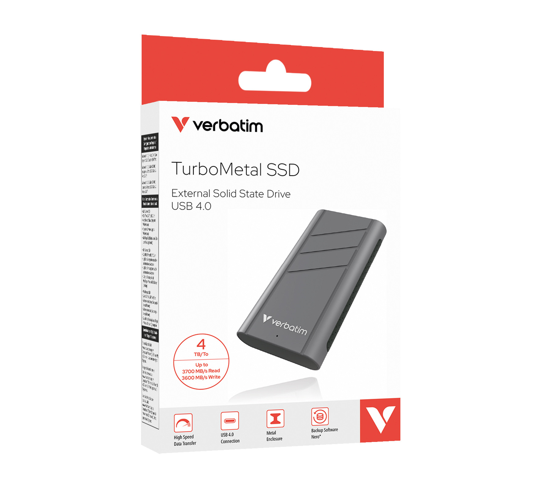 BildeVERBATIM TurboMetal SSD USB 4.0 4TB