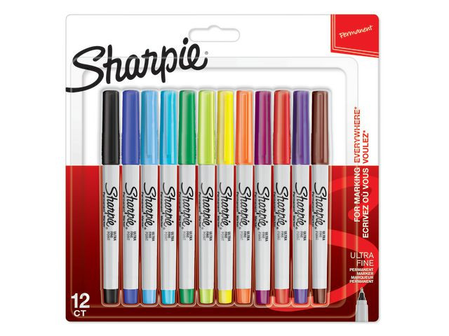 BildeSHARPIE ULTRA FINE Merkepenn 0,5mm ass (12)