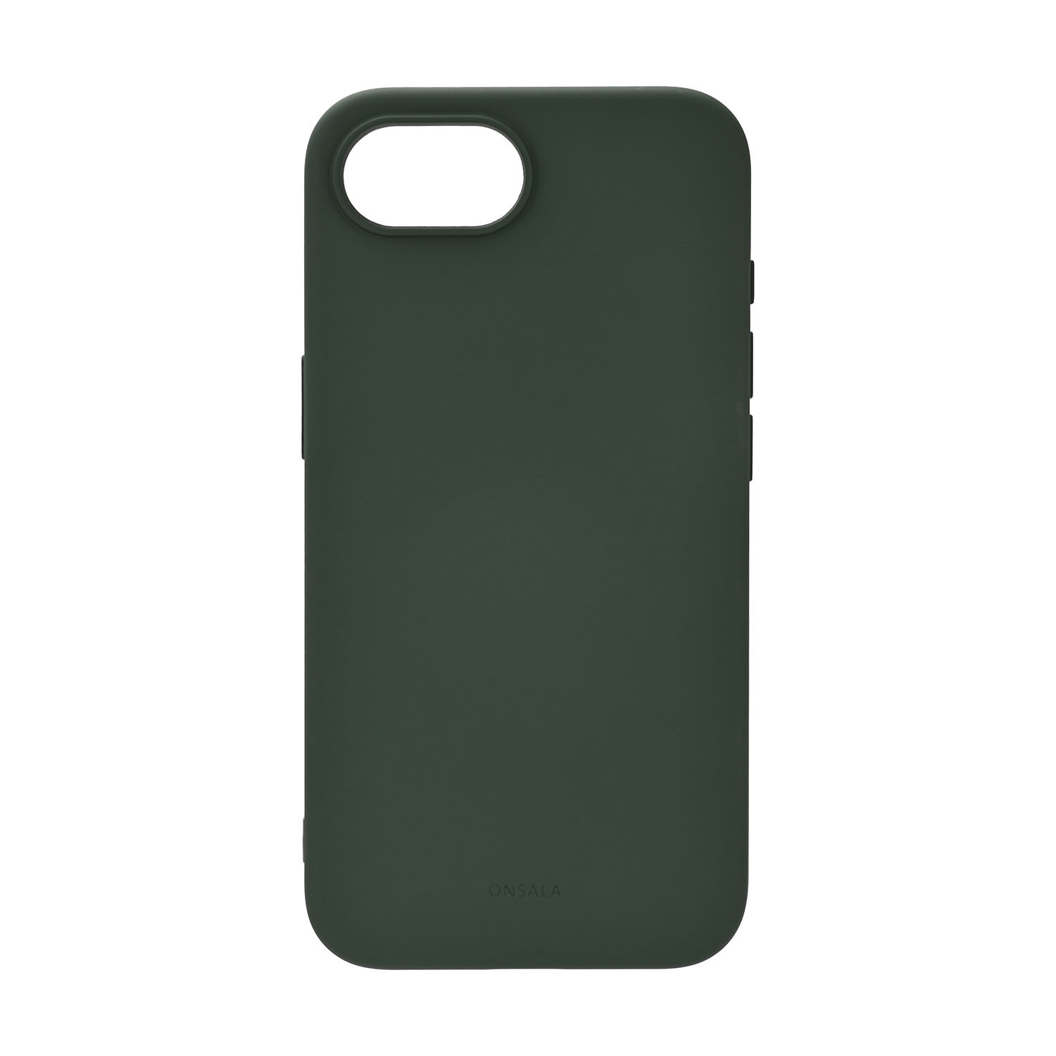 ONSALA Back Silicone Touch Recycled iPhone 16e Olive Green