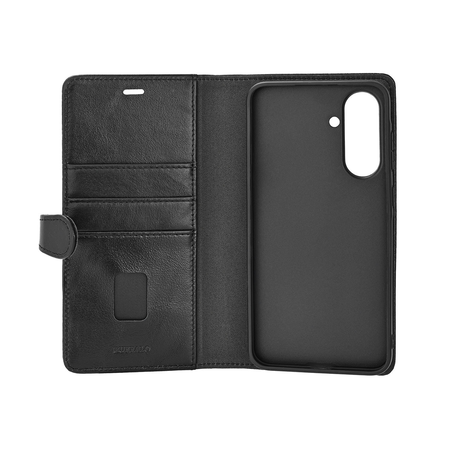 BUFFALO 2in1 Wallet Leather 3 card Samsung A56 5G Black