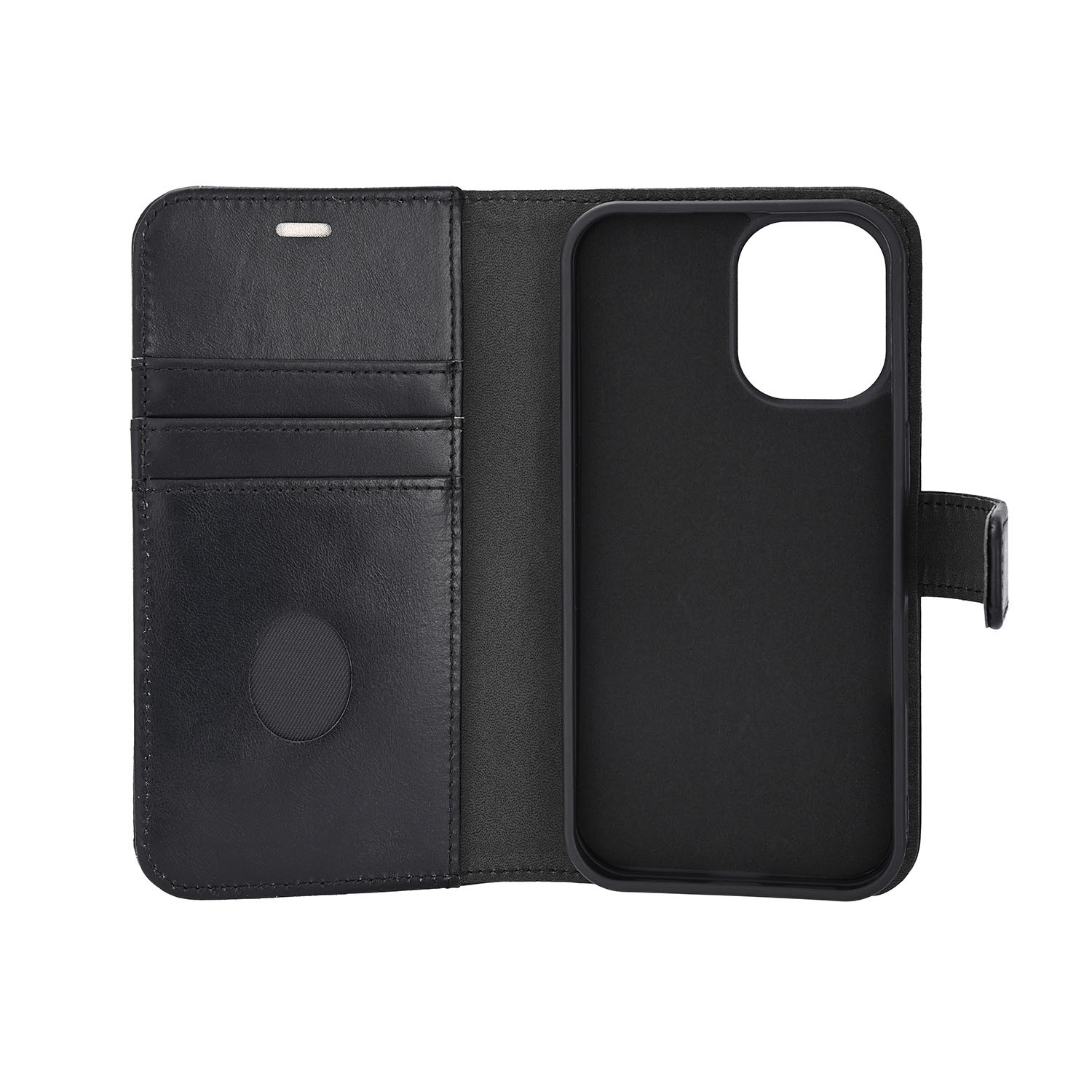 RADICOVER 2in1 Anti Radiation RFID 3 card MagS iPhone 16 Black Leather