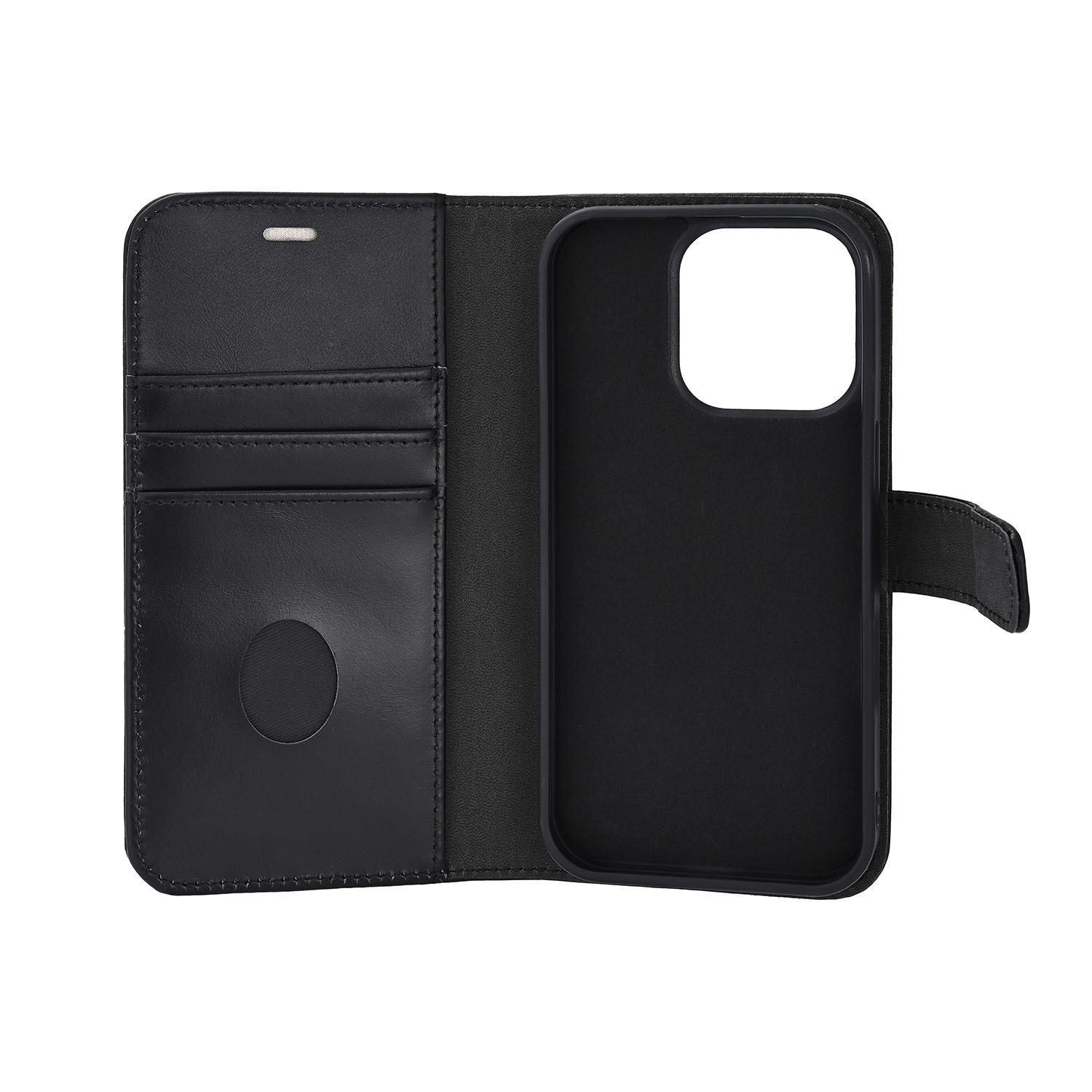 RADICOVER 2in1 Anti Radiation RFID 3 card MagS iPhone 16 Pro Black Leather