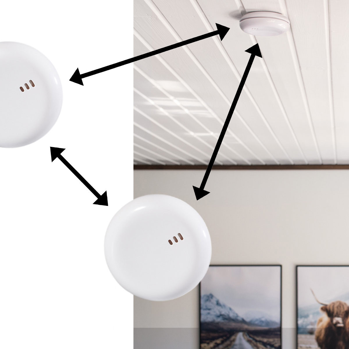 CAPIDI Smoke Alarm 2-pack White