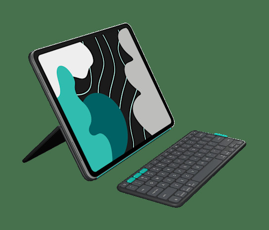 LOGITECH Flip Folio iPad Pro/Air 13'', Graphite (Nordic)