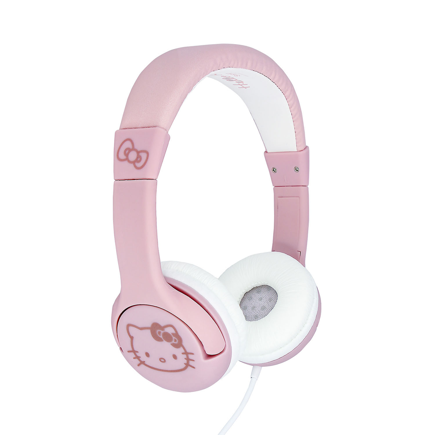 HELLO KITTY Headphones Wired On-Ear 85dB Rose