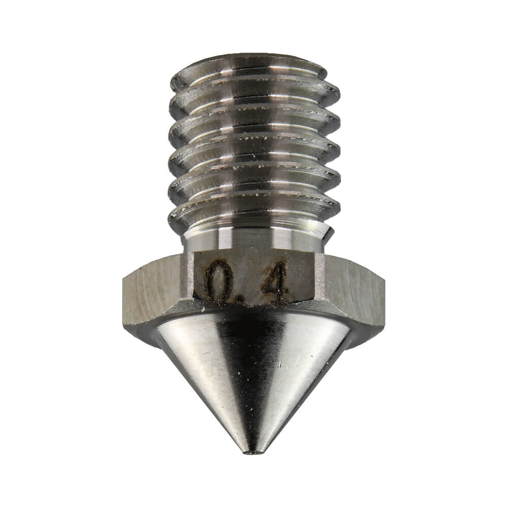 BildeFLASHFORGE Nozzle 0.4mm Steel Spare part for Creator 4, 3 Pro, Guider 3, 3 Plus