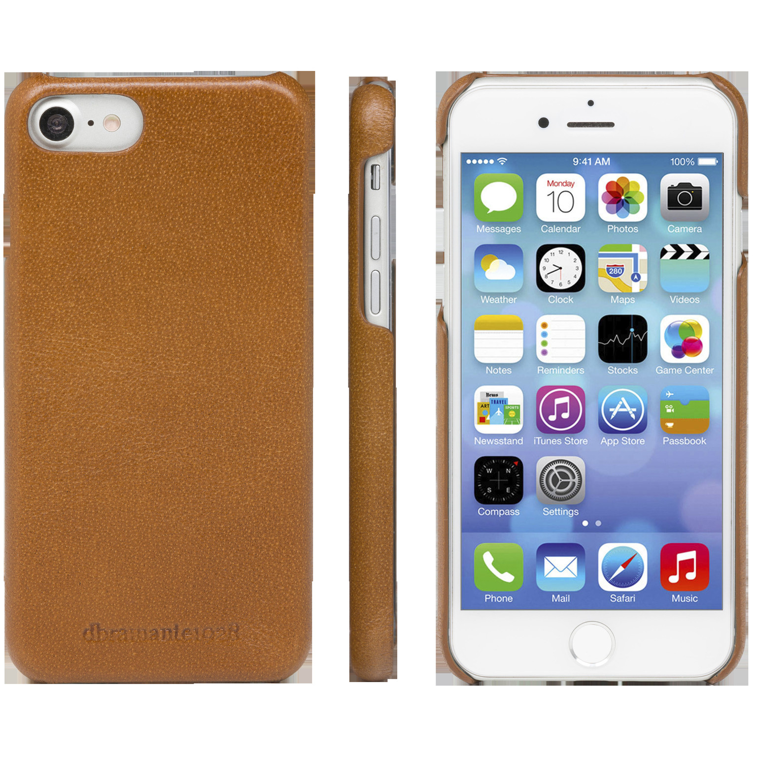 DBRAMANTE iPhone 8/7/6/6S Case Lynge, Tan
