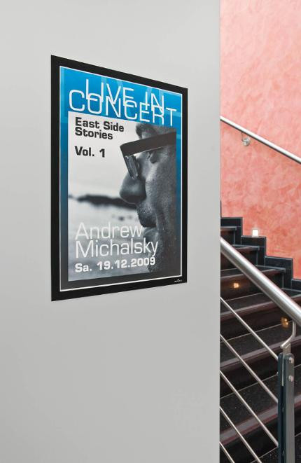 Ramme Duraframe A3 Magnet Sort (2 stk)