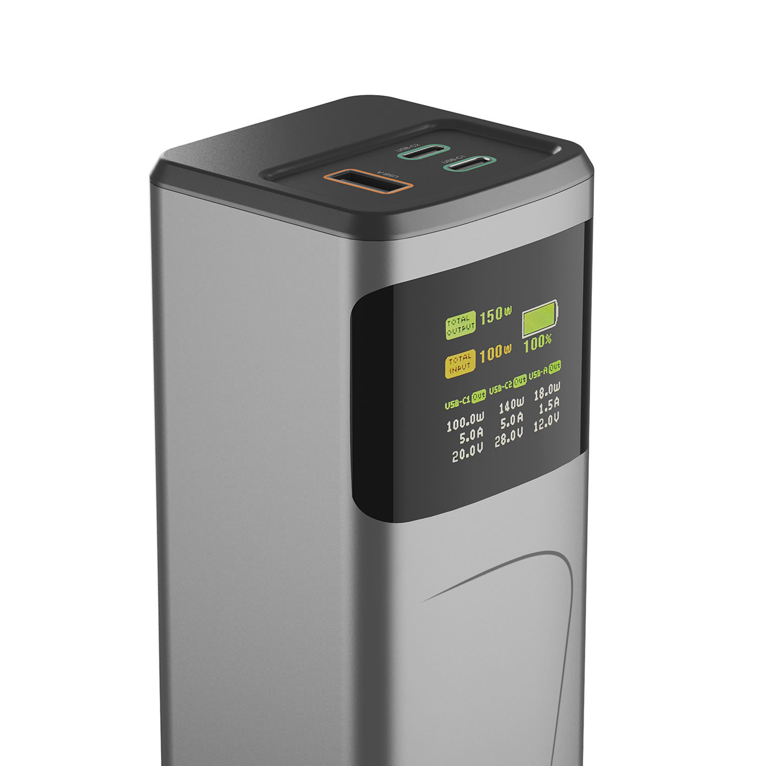 HAMA Power Pack 150W Fast Charge 24000mAh 2xUSB-C 1xUSB-A Black