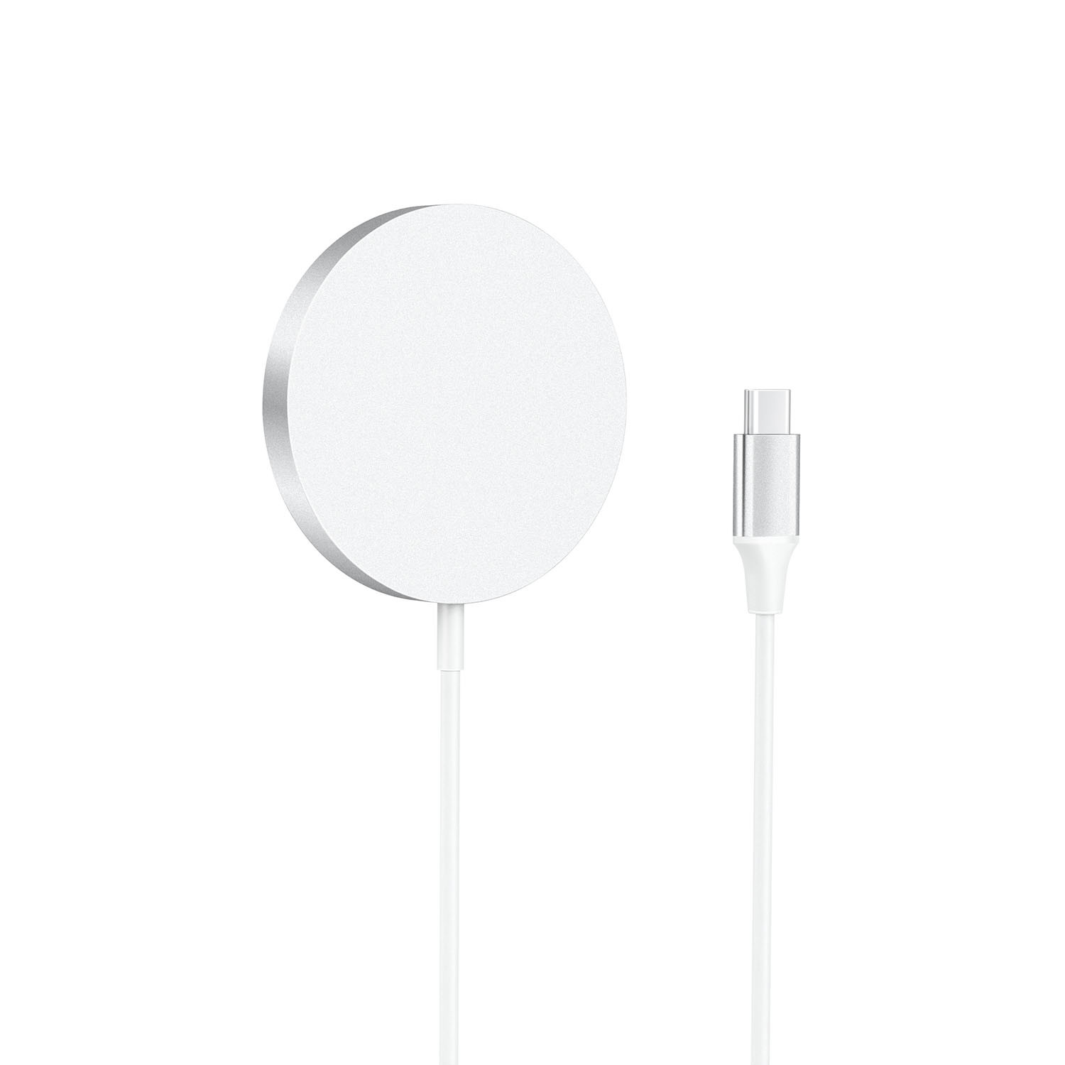 GEAR Wireless Qi2 Charger Fast Charging 15W Silver/Aluminum