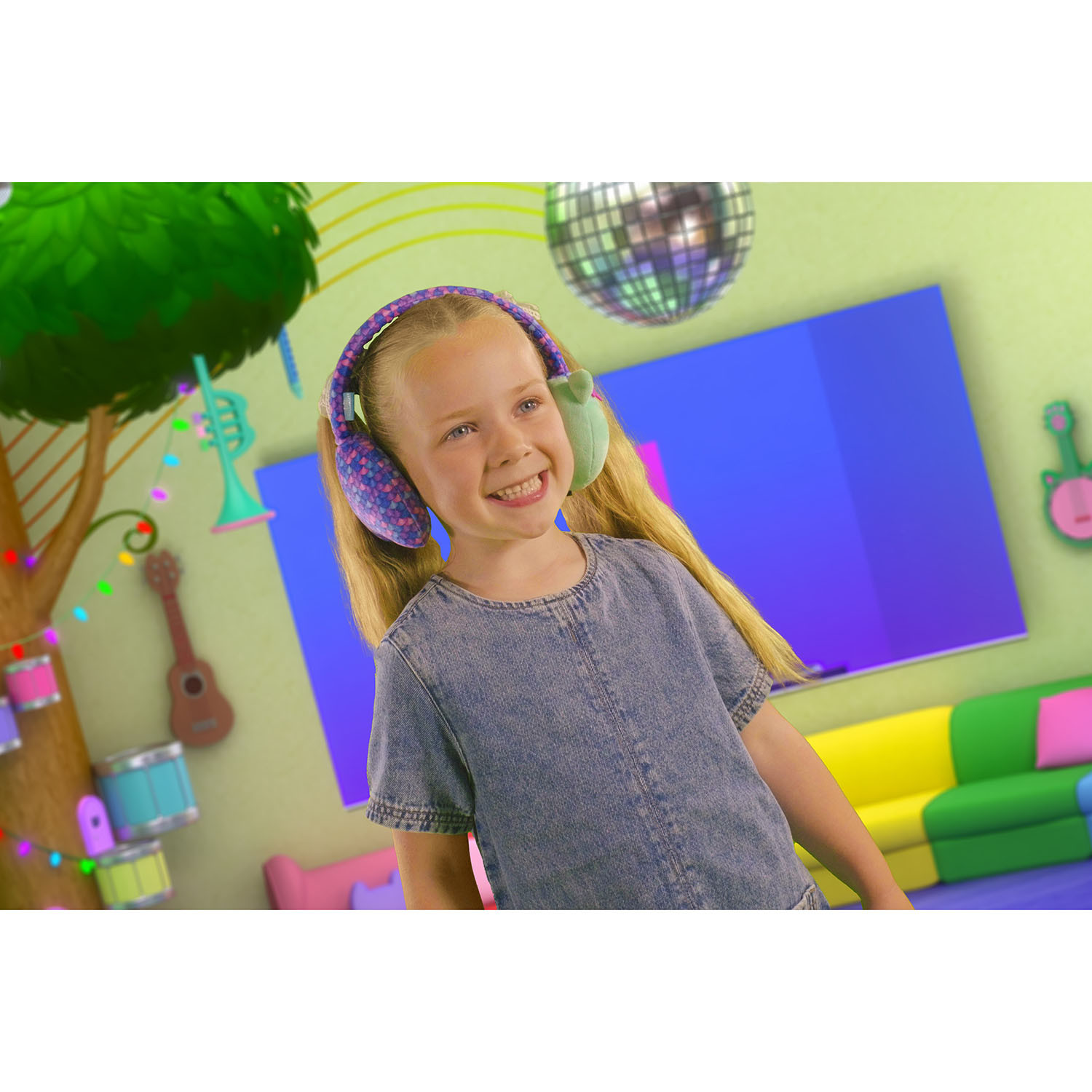 Gabbys Headphone Plush Wireless On-Ear Mercat