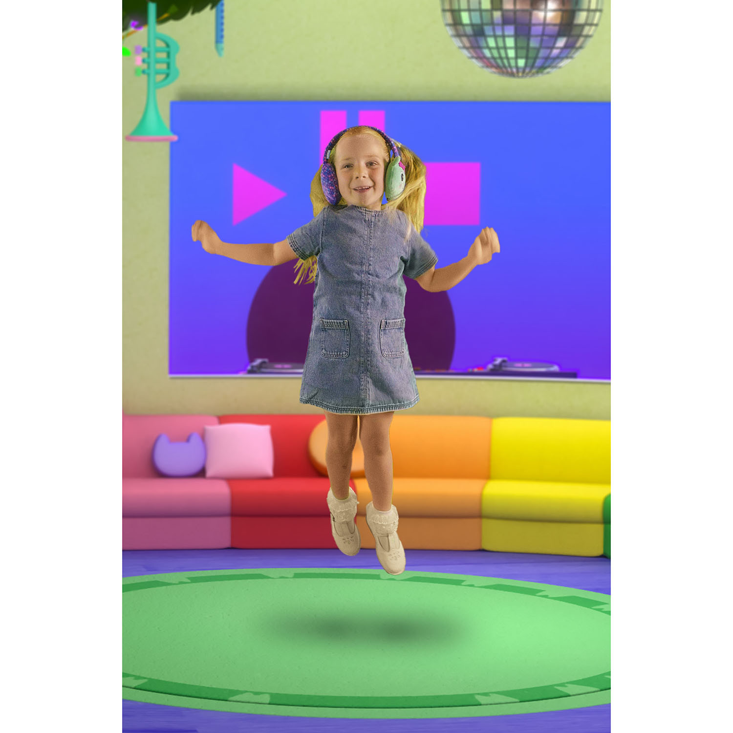 Gabbys Headphone Plush Wireless On-Ear Mercat