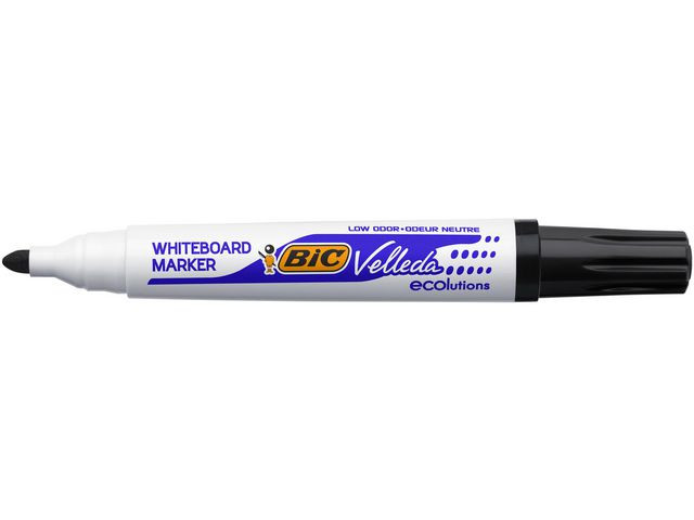 Whiteboardpenn Bic Velleda 1701 Rundsort (12 stk)