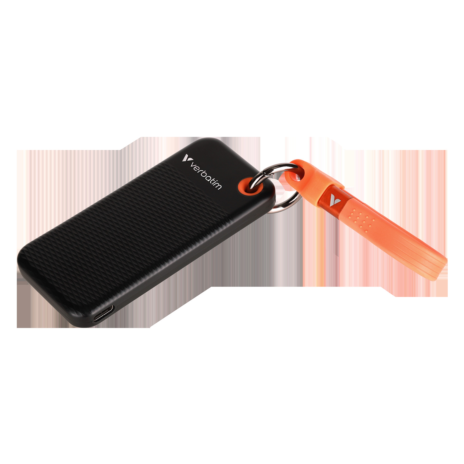 VERBATIM USB 3.2 Gen 2 512GB Pocket SSD, Black/Orange